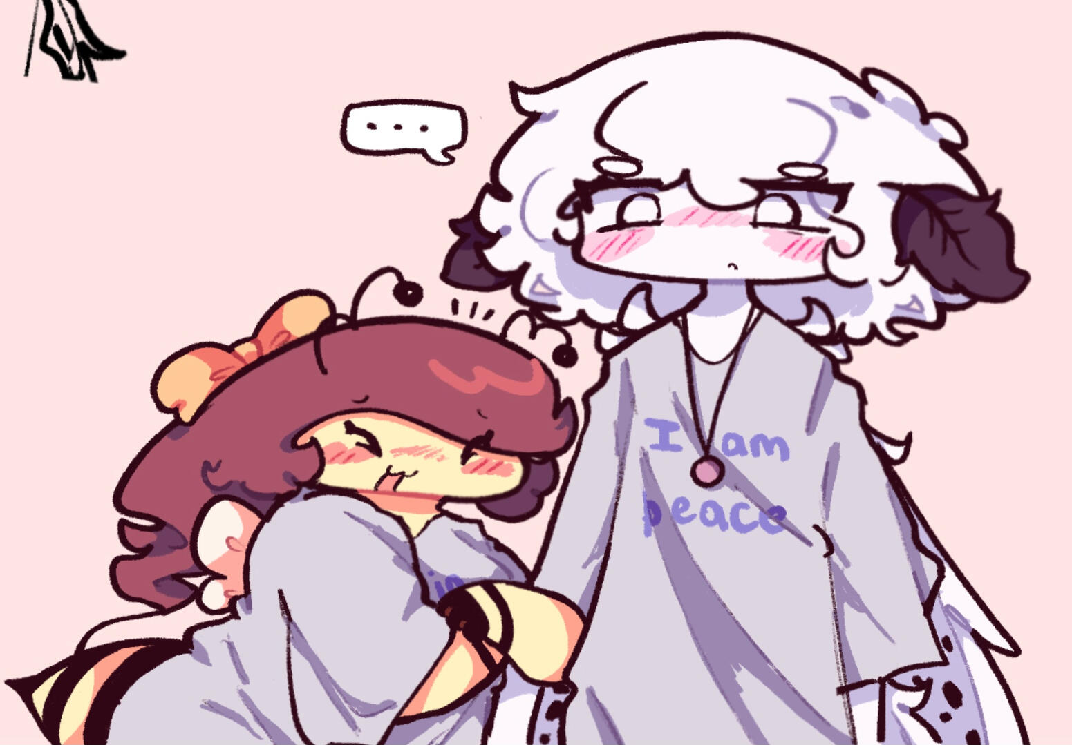 wonder wha her shirt says 🤔🤔