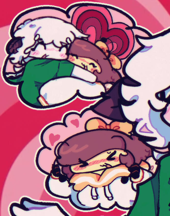 maple’s appearances in the “darling, i” drawing !! she is insane for her gf 💯💯