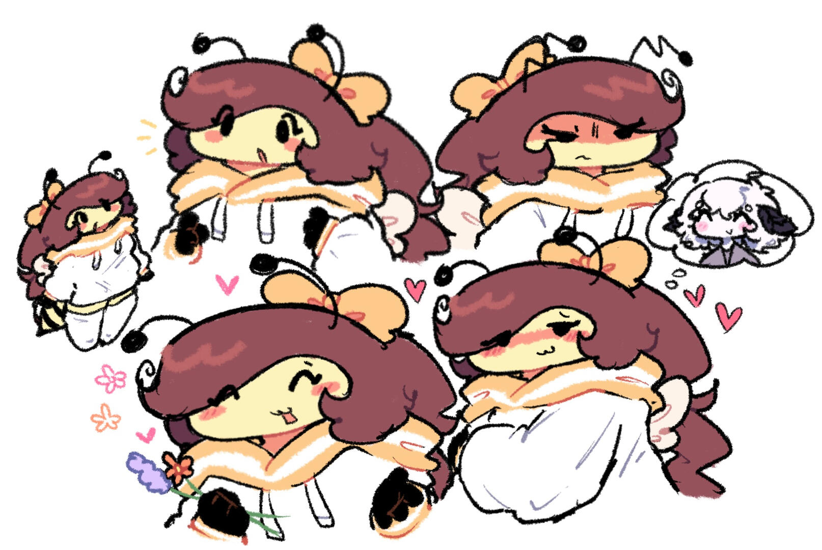 A buncha doodles of the beeb :3